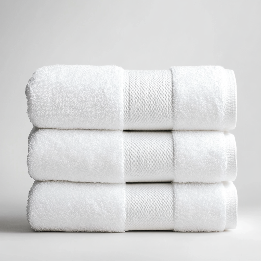 Krevo Luxury Bath Towel - 800 GSM Extra Thick Egyptian Cotton - Hotel Quality Spa Towel - Ultra Soft & Highly Absorbent - White