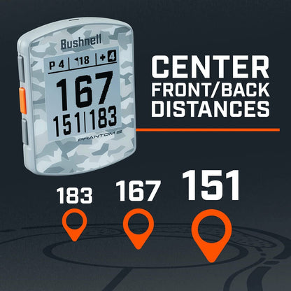 Bushnell Phantom 2 Golf GPS Rangefinder, Black