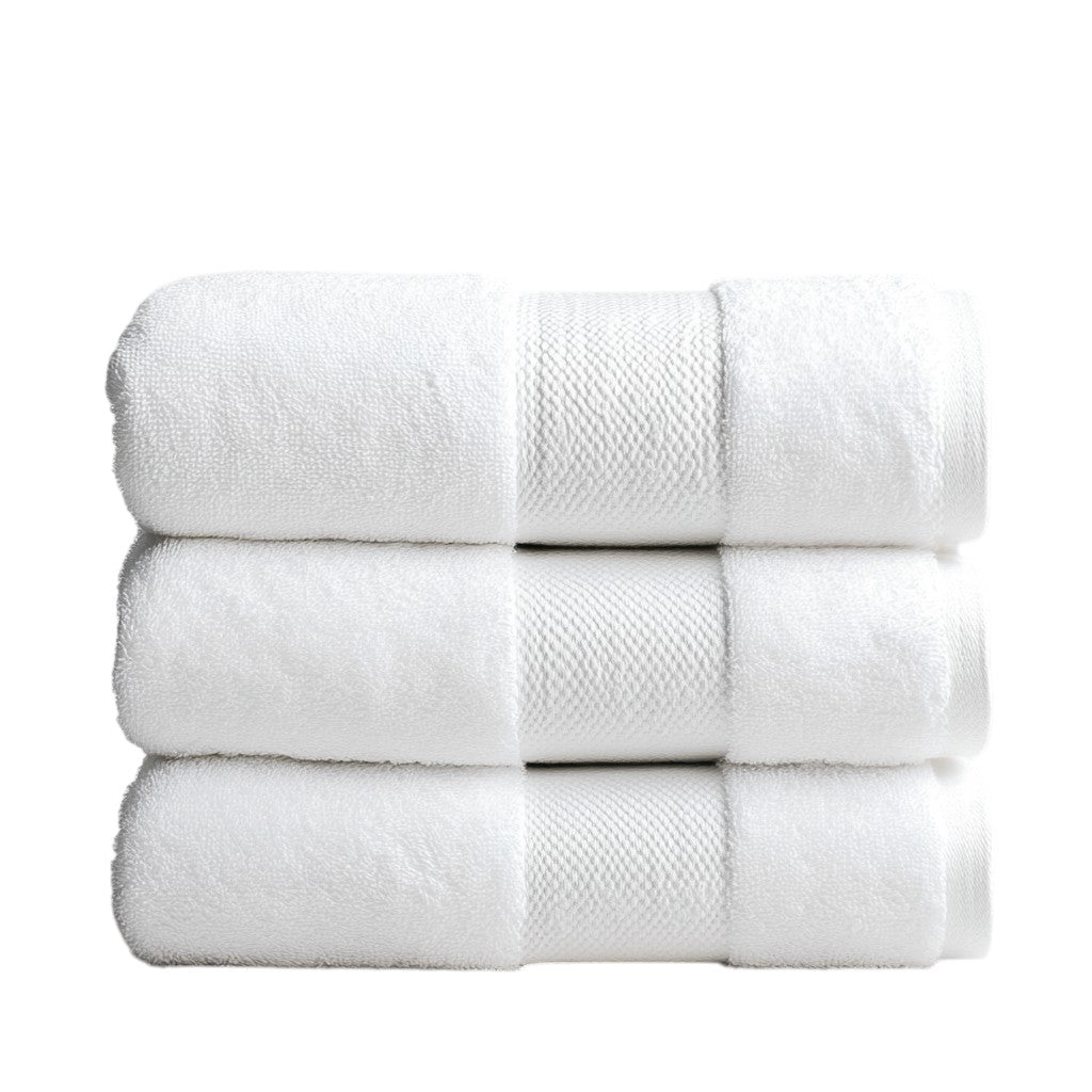 Krevo Luxury Bath Towel - 800 GSM Extra Thick Egyptian Cotton - Hotel Quality Spa Towel - Ultra Soft & Highly Absorbent - White