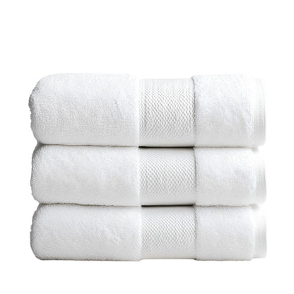 Krevo Luxury Bath Towel - 800 GSM Extra Thick Egyptian Cotton - Hotel Quality Spa Towel - Ultra Soft & Highly Absorbent - White