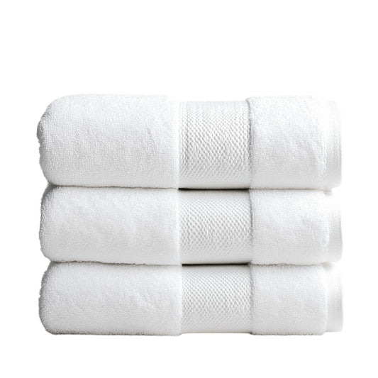 Krevo Luxury Bath Towel - 800 GSM Extra Thick Egyptian Cotton - Hotel Quality Spa Towel - Ultra Soft & Highly Absorbent - White