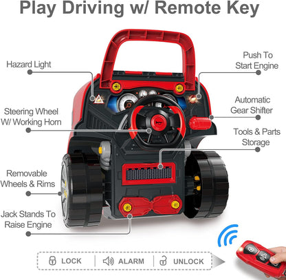 Truck engine toys, children's mechanical repair set